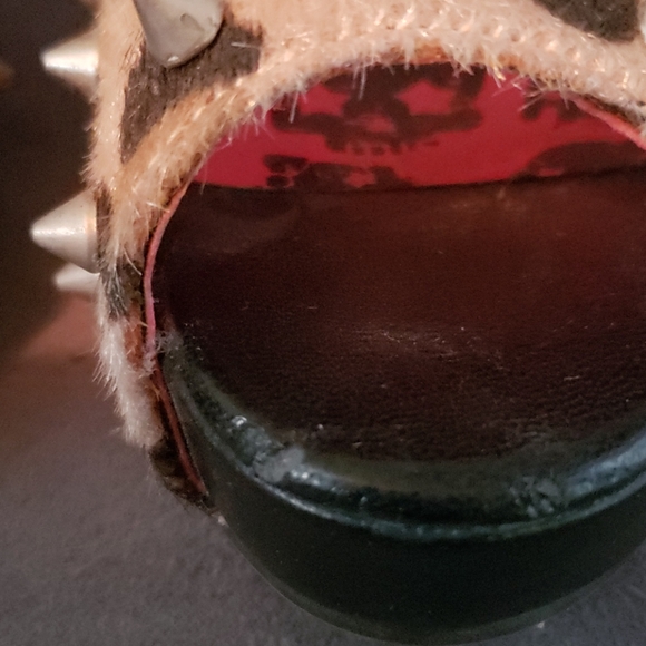 Leopard studded peep toe - Picture 3 of 5